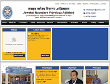 Tablet Screenshot of jnvadilabad.gov.in